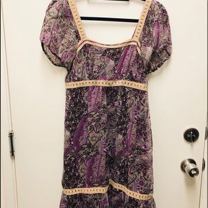 Ann Taylor Loft Mini Dress Boho Chic